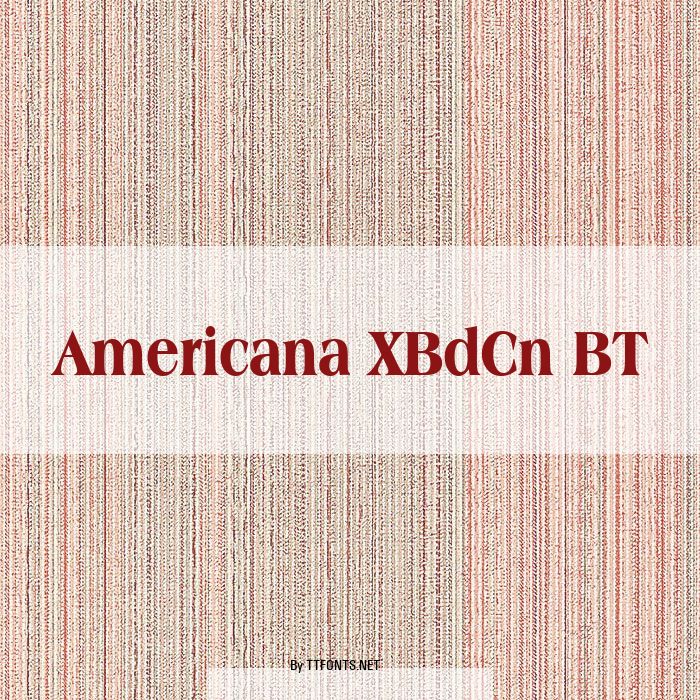 Americana XBdCn BT example